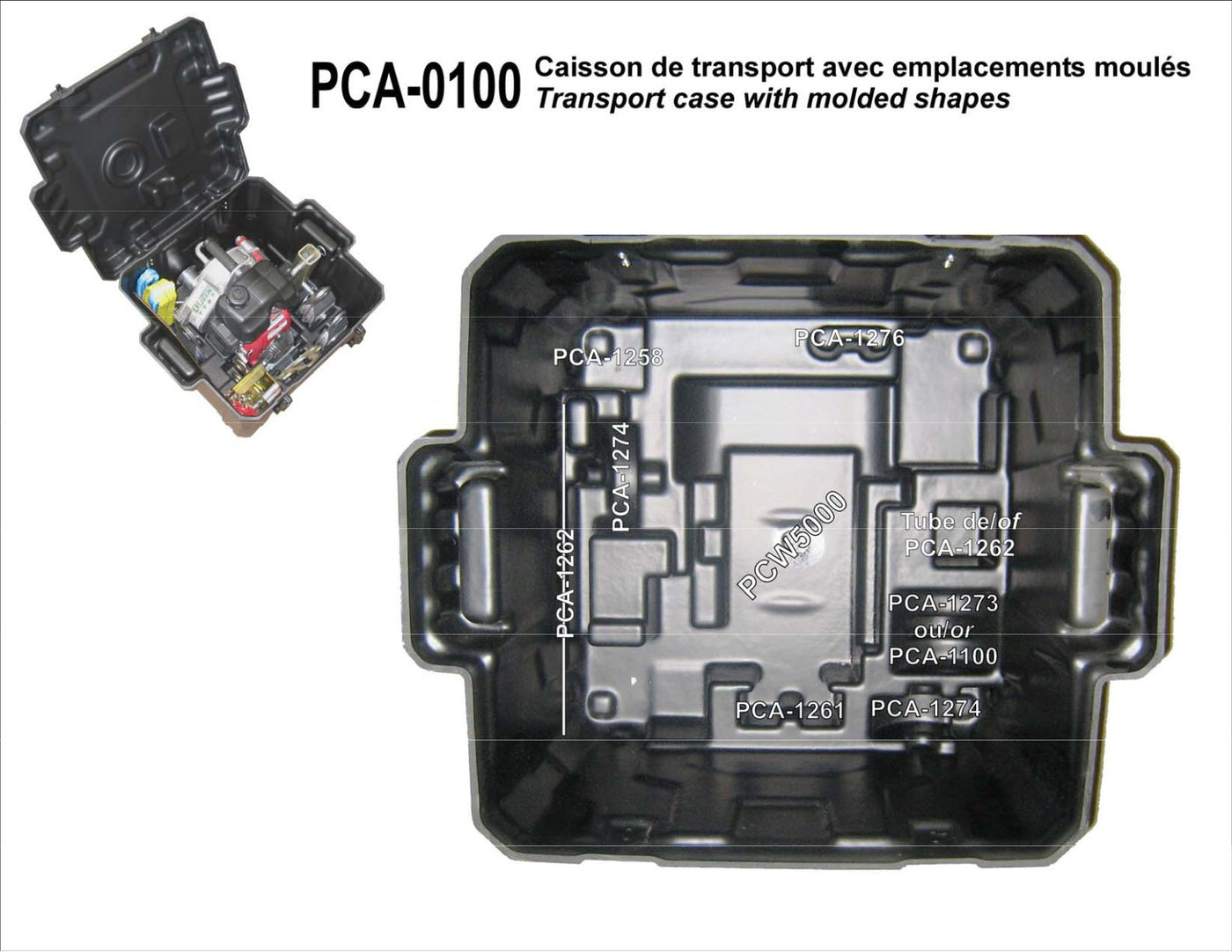 PCA-0100 <BR> MOLDED CASE FOR PCW5000 - PCW5000-HS