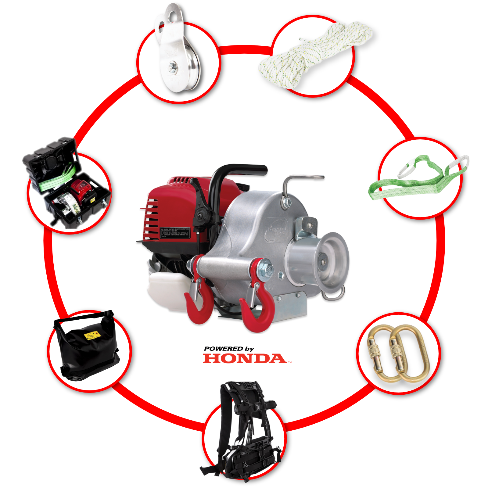 PCW3000HK PCW3000 Hunting Kit by Portable Winch Co.N Portable