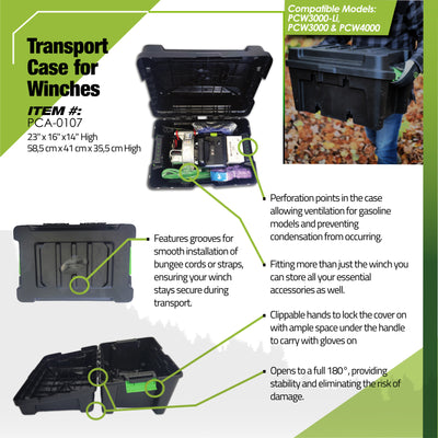 Hard Transport case for winches