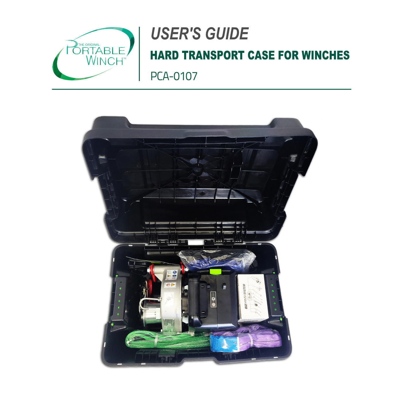 HARD TRANSPORT CASE FOR WINCHES - INSTRUCTIONS