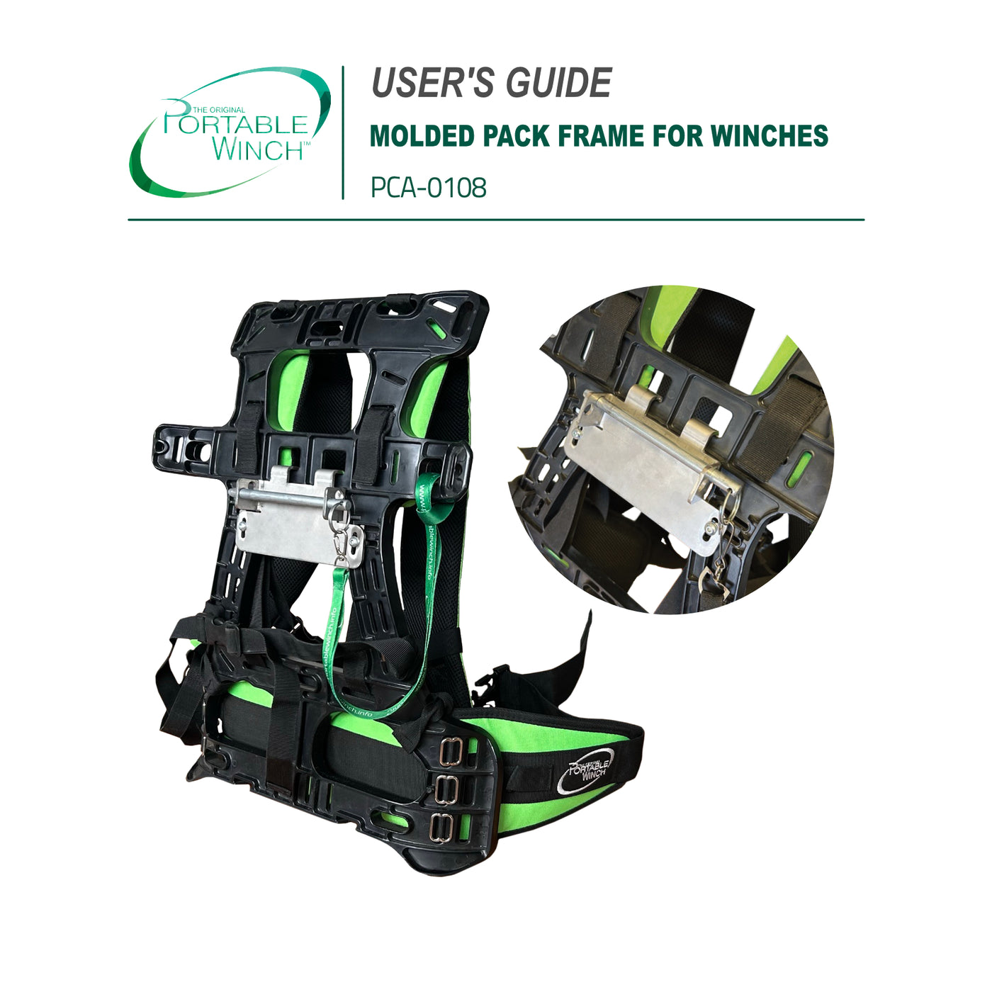 MOLDED PACK FRAME FOR WINCHES - INSTRUCTIONS