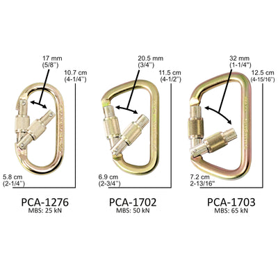 Steel Locking Carabiners