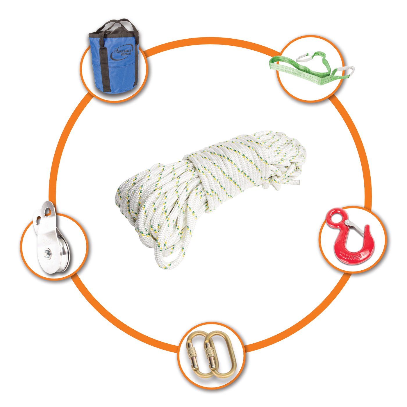 Pulling Accessory Kit with 10 mm Rope