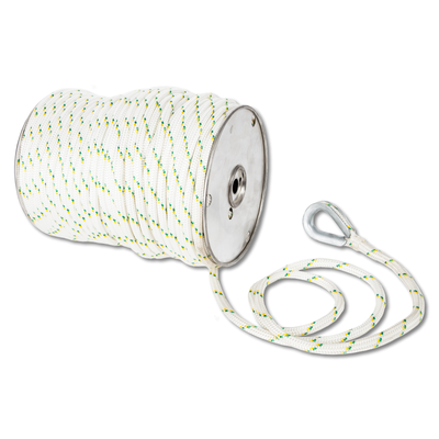 3/8" Double Braid Polyester Rope with Eye Splices & Thimbles