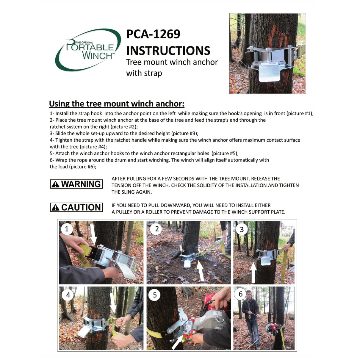 TREE MOUNT WINCH ANCHORING – Portable Winch USA