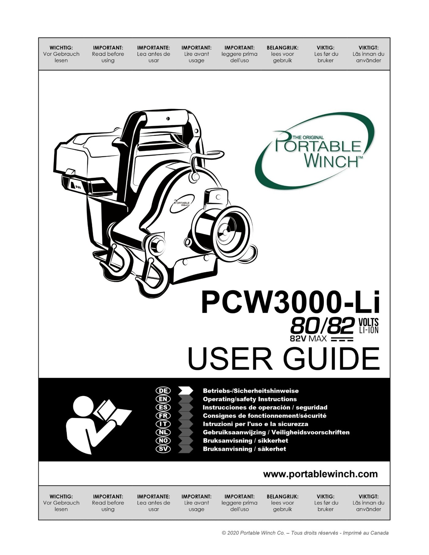 PCW3000-Li User Guide