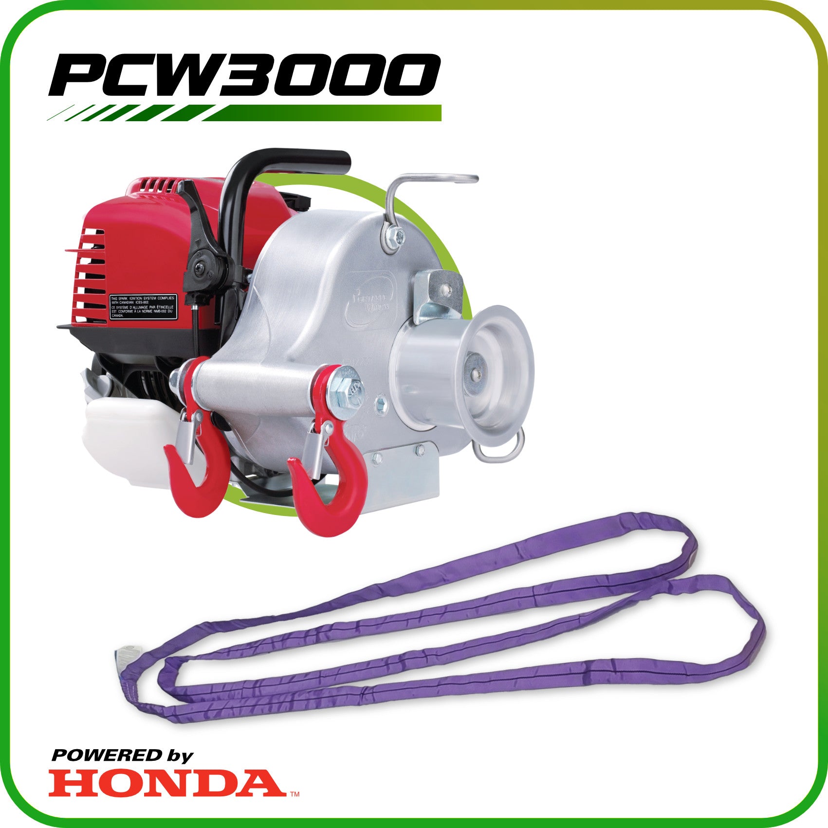 ホンダ　エンジン　ウィンチ　pcw3000 PCW3000 Gas-Powered Pulling Winch – Portable Winch USA