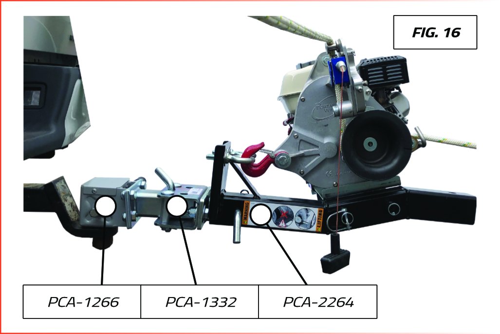 Heck-Pack Anchoring Sytem with Adaptor for 50-mm Towing Balls